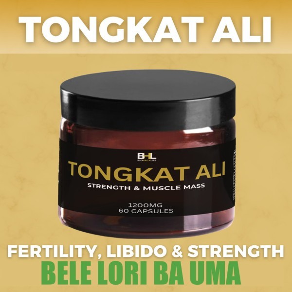 Tongkat Ali - 1200mg BioHack Life - 600mg Original Capsules - 60 capsules - Forsa, Testosterona, Mas