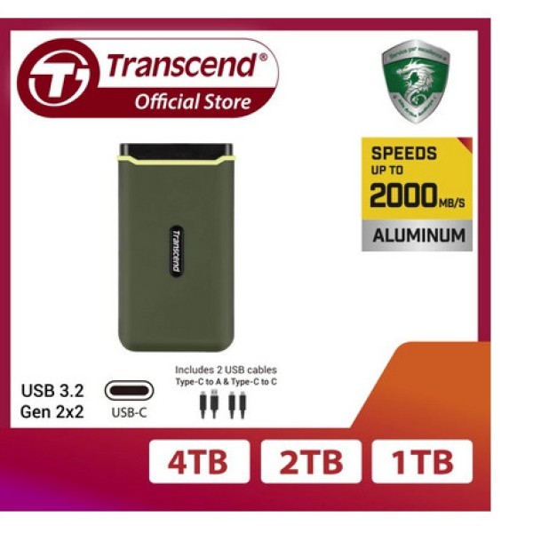 SSD Transcend ESD380C 4TB 2TB 1TB - External SSD ESD380C - 1TB